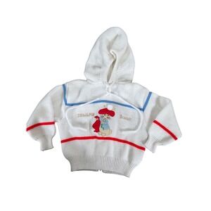 Vintage Beatrix Potter by Quiltex embroidered hooded sweater Benjamin Bunny